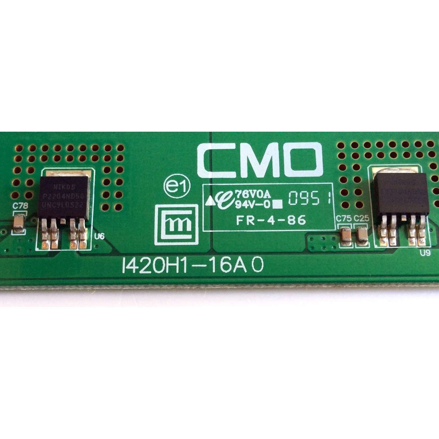 BACKLIGHT INVERTER / CMO 27-D026774 / I420H1-16A0 / 75013117 / FU-A94H6M1V002 / PNF10097 / SUSTITUTAS 27-D024945 / 27-D025547 / PANEL V420H1-L13 REV C1 / MODELOS LCD42880F1080P / LD427SSX / LC427SSX / LC-42SB45UT / 42PFL3704D/F7 / 42MF439B/F7 / ELDFT421 - Imagen 5